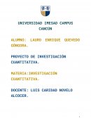 PROYECTO DE INVESTIGACIÓN CUANTITATIVA