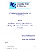 PEC3. Diseño y aplicación de las estrategias docentes en línea a una sección formativa