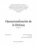 Operacionalización de la Defensa