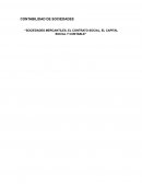 Sociedades mercantiles, el contrato social, el capital social y contable