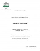 ANÁLISIS COMPARATIVO Y POSTURA PERSONAL CRÍTICA