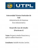 Preparar estados financieros y aplicar análisis financiero