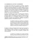 LA ENSEÑANZA DE LA LECTURA Y SU COMPRENSIÓN