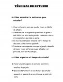 Técnicas de estudio ¿Cómo encontrar la motivación para estudiar?