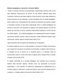 Modelos pedagógicos, educación y formación Médica
