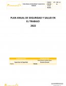PLAN ANUAL DE SEGURIDAD Y SALUD EN EL TRABAJO