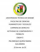 ENSAYO DE COMPRAVENTA Y PERMUTA