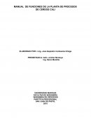 MANUAL DE FUNCIONES DE LA PLANTA DE PROCESOS DE CERDOS CALI