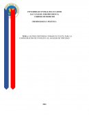 LOS TRES CRITERIOS A TOMAR EN CUENTA PARA LA CONFIGURACIÓN DE UN DELITO: EL ANÁLISIS DE TIPICIDAD