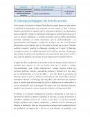 El liderazgo pedagógico del director escolar