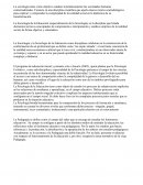 La Sociología y la Sociología de la Educación