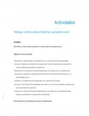 Trabajo: ¿Cómo desarrollamos competencias?