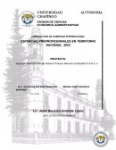 ESTANCIAS PREPROFESIONALES EN TERRITORIO NACIONAL