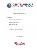 ÉTICA ORGANIZACIONAL EMPRESA RENZO COSTA S.A.C