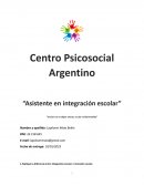 Asistente en integración escolar
