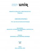 ANALISIS DE LA ESTRATEGIA EMPRESARIAL A PARTIR DE UN CASO REAL