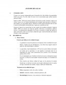 ANÁLISIS DE AGUAS