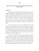 Objetivos sociales y económicos de los países conformados por Estados Unidos, Alemania y Taiwán