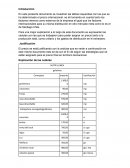 Justificacion de cedulas