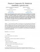 Planificación de la impresión 3D de dos mandíbulas y una guía de corte