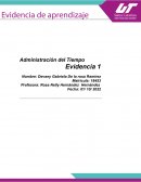 Administracion del tiempo