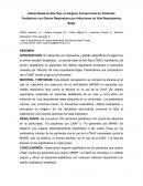Cánula Nasal de Alto flujo vs Oxígeno Convencional en Pacientes Pediátricos con Distrés Respiratorio por Infecciones de Vías Respiratorias Bajas