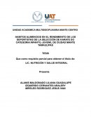 HABITOS ALIMENCIOS EN EL RENDIMIENTO DE LOS DEPORTISTAS DE LA SELECCIÓN DE KARATE DO