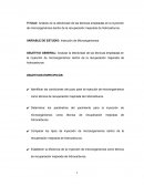 Análisis de la efectividad de las técnicas empleadas en la inyección de microorganismos dentro de la recuperación mejorada de hidrocarburos