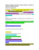 Politicas de calidad