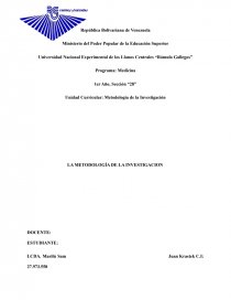 LA METODOLOGÍA DE LA INVESTIGACION DOCENTE:. Página 1