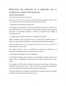 RELEVANCIA DEL LIDERAZGO DE LA DIRECCIÓN PARA LA CALIDAD DE LA INSTITUCIÓN EDUCATIVA