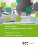 Propiedades térmicas de la materia