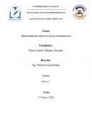 Determinación objetivos de la comunicación