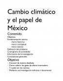 Cambio climático y el papel de México