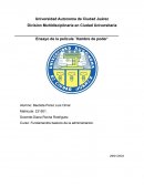 Ensayo de la película ¨Hambre de poder¨