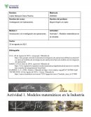 Modelos matemáticos en la industria