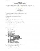 MODELAMIENTO HIDROLÓGICO E HIDRÁULICO DE LA CUENCA