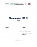 RESOLUCION 119-10