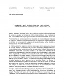 Historia de la biblioteca municipal