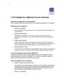 OBJETIVOS DE UNA EMPRESA