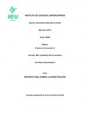 REPORTE FINAL SOBRE LA INVESTIGACIÓN