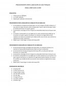 PROCEDIMIENTO PARA CUBICACIÓN DEL TANQUES