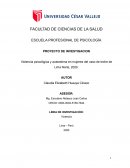 Violencia psicológica y autoestima en mujeres