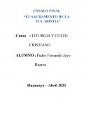 EL SACRAMENTO DE LA EUCARISTIA