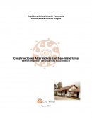 Construcciones Alternativas con Geo-materiales. Gestión Impulsora del Desarrollo Rural Integral