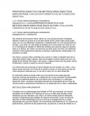 PROPUESTA DIDÁCTICA CON METODOLOGÍAS DIDÁCTICAS SOCIO ACTIVAS