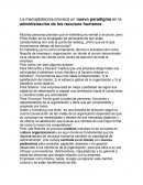La mercadotecnia provoco un nuevo paradigma