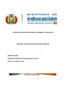 PROYECTO DE GESTIÓN ACADÉMICO-INSTITUCIONAL Y CURRICULAR