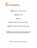 ENSAYO SOBRE LA ACTIVIDAD FINANCIERA DEL ESTADO DENTRO DEL PLAN NACIONAL DE DESARROLLO