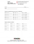 Ejercicios de cálculo mental secundaria